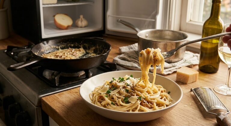 The Best Creamy Onion and Garlic Spaghetti (Ready in 30 Minutes)